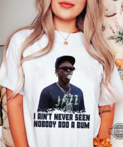 Jazz Chisholm Jr I Aint Never Seen Nobody Boo A Bum Shirt When Kauffman Stadium Fan Booing Ny Yankees Postseason Shirt