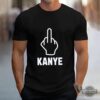 Kayne West New Tshirt Middle Finger