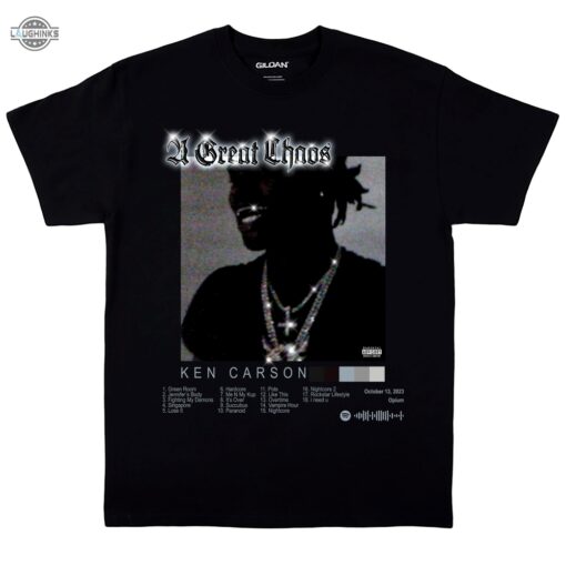 Ken Carson Album Tee A Great Chaos Tshirt Sweatshirt Hoodie Mens Womens Music Gift For Fans