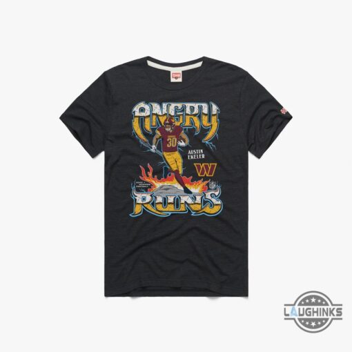 Kyle Brandt Angry Runs T Shirt Sweatshirt Hoodie Washington Commanders Austin Ekeler Shirt 2024 Homage Replica