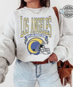 La Rams Shirt Sweatshirt Hoodie Mens Womens Kids Establishes 1936 Los Angeles Rams Shirts Nfl Rams Football Tshirt Vintage Rams Game Day Shirt La Rams Shirt Sweatshirt Hoodie Mens Womens Kids Establishes 1936 Los Angeles Rams Shirts Nfl Rams Football Tshirt Vintage Rams Game Day Shirt
