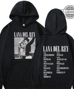 Lana Del Rey Shirt Lana Del Rey Tour 2023 Hoodie Double Sided Lana Del Rey Tour Shirt Lana Del Rey T Shirt