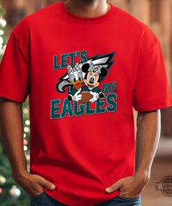 Lets Go Eagles Donald And Minnie Shirt Lets Go Eagles Donald And Minnie Shirt