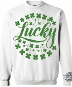 Lucky Sweatshirt Tshirt Hoodie Mens Womens Samrock St Patricks Day Crewneck Feeling Lucky Sweater Clovers Shirts Saint Patricks Day Gift Lucky Sweatshirt Tshirt Hoodie Mens Womens Samrock St Patricks Day Crewneck Feeling Lucky Sweater Clovers Shirts Saint Patricks Day Gift