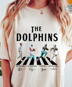Miami Dolphins Throwback Hoodie Tshirt Sweatshirt Walking Abbey Road Signatures Football Shirt Mike Mcdaniel Tua Tagovailoa The Beatles Miami Dolphins Throwback Hoodie Tshirt Sweatshirt Walking Abbey Road Signatures Football Shirt Mike Mcdaniel Tua Tagovailoa The Beatles
