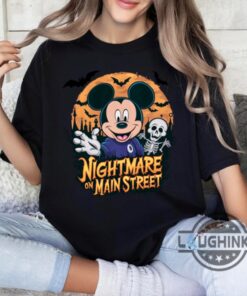 Mickey Mouse Nightmare On Main Street Disney Halloween T Shirt Mickey Mouse Nightmare On Main Street Disney Halloween T Shirt