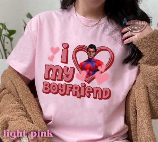 Miguel Spiderman I Love My Boyfriend Shirt Across the Spider Verse Miguel O Hara Shirt