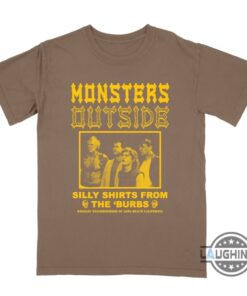Monsters Outside Silly Shirts From The Burbs Movie Trendy Funny Halloween Horror Vintage Retro Classic 80S Cult Graphic Tee Monsters Outside Silly Shirts From The Burbs Movie Trendy Funny Halloween Horror Vintage Retro Classic 80S Cult Graphic Tee