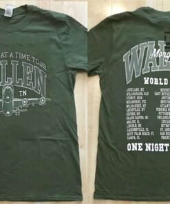 Morgan Wallen Green Hoodie Sweatshirt Tshirt Mens Womens Forest Green Wallen One Night At A Time World Tour 2023 Shirts Atlanta Braves