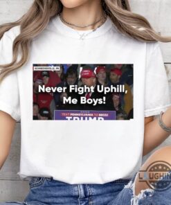 Never Fight Uphill Me Boys Shirt President Donald Trump 2024 Funny Tshirt Sweatshirt Hoodie Mens Womens Trump Mugshot Tee Republican Polotical Shirts Never Fight Uphill Me Boys Shirt President Donald Trump 2024 Funny Tshirt Sweatshirt Hoodie Mens Womens Trump Mugshot Tee Republican Polotical Shirts