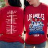 New Championship 2024 Los Angeles Baseball Champs Shirt Game Day Shirt Dodgers T Shirt Sweatshirt Hoodie Graphic Tee