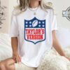Nfl Taylors Version Shirt Sweatshirt Hoodie Mens Womens Kids Nfl Logo Taylor Swift T Shirt Travis Kelce Super Bowl Shirt Funny Football Travis And Taylor Shirts