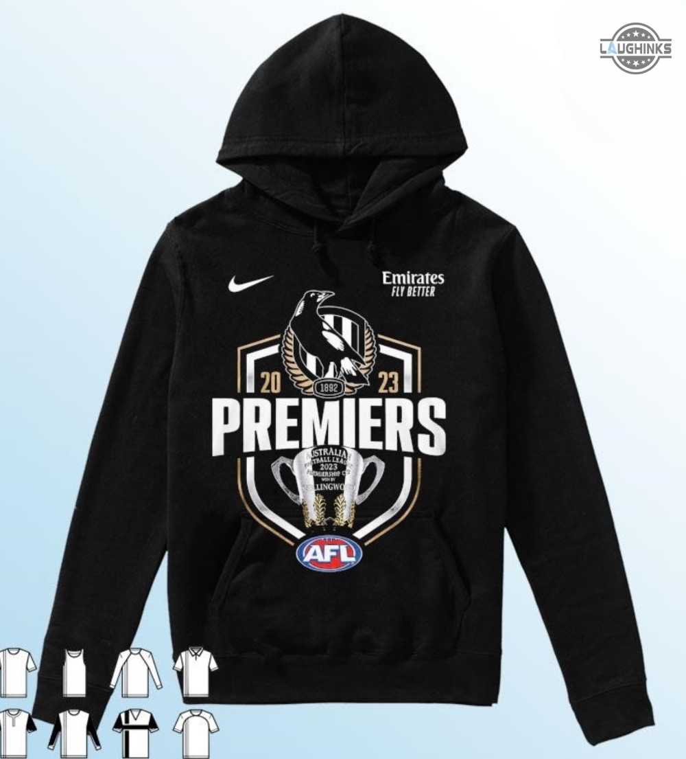 Nike Collingwood Premiers T Shirt Sweatshirt Hoodie Mens Womens Kids Afl Premiers 2023 Collingwood Magpies Tshirt Collingwood Football Club Australian Shirts Nike Collingwood Premiers T Shirt Sweatshirt Hoodie Mens Womens Kids Afl Premiers 2023 Collingwood Magpies Tshirt Collingwood Football Club Australian Shirts
