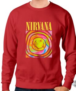 Nirvana Smiley Face Sweatshirt Nirvana Shirt Nirvana Sweatshirt Nirvana Tshirts Girls Nirvana T Shirts Womens Nirvana Vintage T Shirt