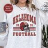 Oklahoma Football Shirt Sweatshirt Hoodie Mens Womens Kids Vintage 80S Retro Style Oklahoma State Football Crewneck Tshirt Gift For Fan