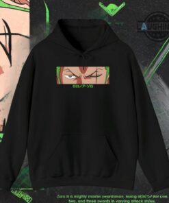 One Piece Hoodie Tshirt Sweatshirt Double Sided Roronoa Zoro One Piece Anime Shirts