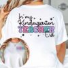 Personalized Kindergarten Teacher Shirts Double Sided In My Kindergarten Teacher Era Shirt In My Teacher Era Shirt Custom Name Teacher Tshirts Teacher Life Shirt