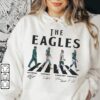 Philadelphia Eagles Tshirt Sweatshirt Hoodie Eagles Walking Abbey Road Signatures Football Shirts Nick Sirianni Jalen Hurts Dandre Swift Jason Kelce The Beatles Gift