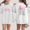 Pink Singer Tshirt Sweatshirt Hoodie Mens Womens Pnk Summer Carnival 2024 Trustfall Album Tee Pink Singer Tour Music Festival Long Sleeve Concert Apparel