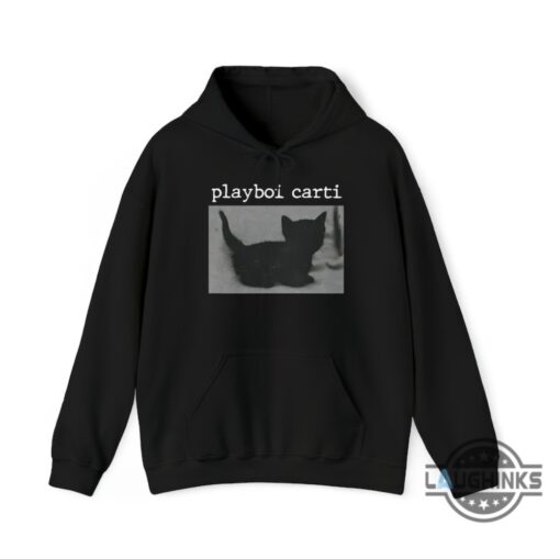 Playboi Carti Black Cat Hoodie Tshirt Sweatshirt Mens Womens Kids Casual Streetweat American Rapper Playboy Carti Shirts 2024 Album Concert Tour Graphic Tee
