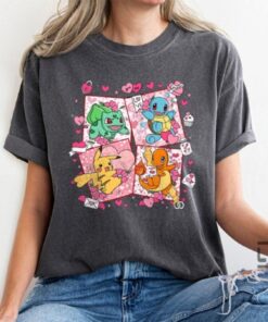 Pokemon Valentines Shirt Sweatshirt Hoodie Mens Womens Happy Valentines Day Gift