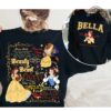 Princess Shirts Sweatshirts Hoodies 2 Sided Mens Womens Disney Princess Belle Tshirt Vintage Disneyland Tee Beauty And The Beast Shirt Disney World Gift