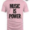 Richard Ashcroft Music Is Power T Shirt Pink Yellow White Shirt