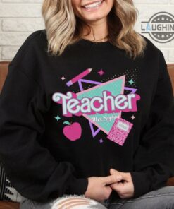 School Teacher Barbie Shirt Custom Name Barbie Teacher Shirt Teacher Gifts Personalized Teacher Shirts Make Your Own Barbie Teacher Shirt
