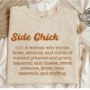 Side Chick Thanksgiving Shirt Sweatshirt Hoodie Mens Womens Kids Toddler Funny Thanksgiving Shirts 2023 Thanksgiving Outfits Friends Thanksgiving Sweater