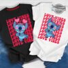 Stitch Valentines Shirt Sweatshirt Hoodie Mens Womens Love Vibes Tee Valentines Day Gift For Disney Lovers Matching Couples Lilo And Stitch Tshirts