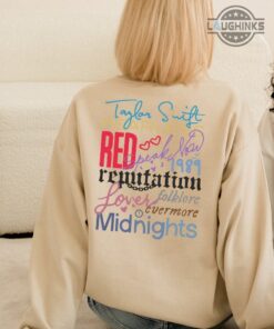 Taylor Swift Albums Shirt Back Best Taylor Swift Merch Taylor Eras Tour Shirt