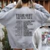 Taylor Swift Eras Tour Sweatshirt Double Sided Taylor Swift Shirt Taylor Swift The Eras Tour Tshirt Taylor Swift Concert Hoodie Taylor Swift Hardcore Shirt