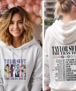 Taylor Swift Hoodie Eras Tshirt Sweatshirt Mens Womens Youth 2 Sided The Eras Tour 2023 Shirts Swiftie Merch Taylors Version 1989 Album Taylor Swift Hoodie Eras Tshirt Sweatshirt Mens Womens Youth 2 Sided The Eras Tour 2023 Shirts Swiftie Merch Taylors Version 1989 Album
