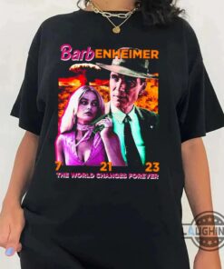 The World Changes Forever Barbenheimer Shirt, Barbie Oppenheimer T Shirt I Survived Barbenheimer Shirt 2023 The World Changes Forever Barbenheimer Shirt, Barbie Oppenheimer T Shirt I Survived Barbenheimer Shirt 2023