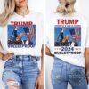 Trump Assassination Shirt 2024 Donald Trump Shirts Shooting Trump Bulletproof Shirt Maga Still Standing Tee