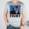 Trump Fight Shirt Donald Trump Shooting T Shirt Sweatshirt Hoodie Trump Fist Shirts 2024
