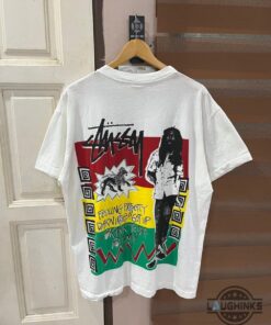 Vintage Stussy Bob Marley Shirt Replica Reggae Double Sided Tee Vintage Stussy Bob Marley Shirt Replica Reggae Double Sided Tee