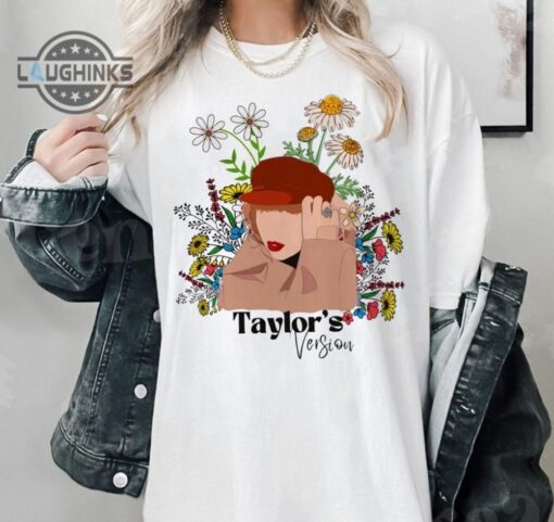 Vintage Taylors Version Floral Shirt Taylors Version Taylor Swift Shirt Taylors Version Shirt Taylor Swift Floral Shirt Mens Womens Tshirt Sweatshirt Hoodie