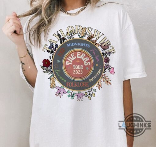 Vintage The Eras Tour Album Floral Shirt Taylor Swift Floral Shirt Eras Tour Shirt Taylor Swift Vintage Swiftie Merch Shirt Tshirt Sweatshirt Hoodie