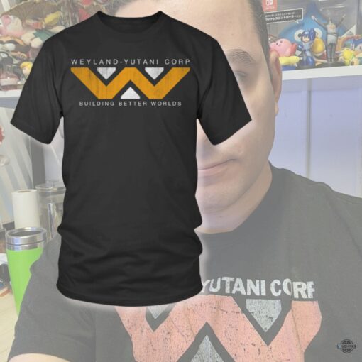 Vintage Weyland Yutani Corp Shirt Building Better Worlds Alien Romulus Premiering Tee