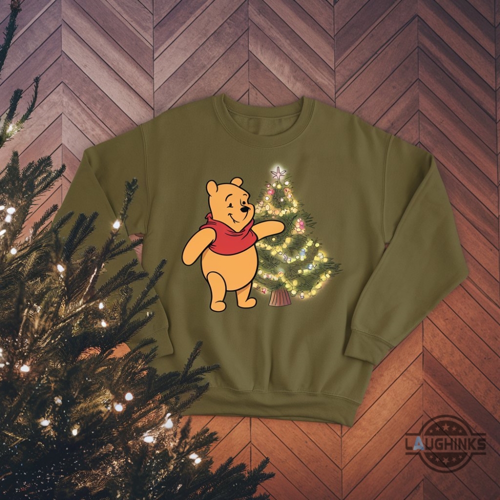 Winnie The Pooh Christmas Tree T Shirt Sweatshirt Hoodie Winnie The Pooh Christmas Tree T Shirt Sweatshirt Hoodie