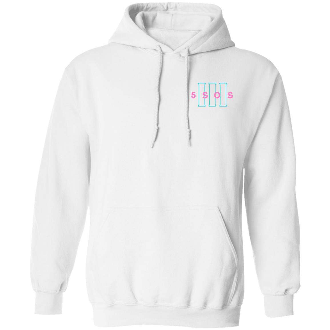 5sos Merch III White Hoodie 5sos Merch III White Hoodie