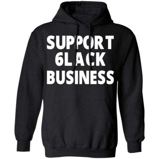 6lack Merch 6LACK Support Hoodie Black