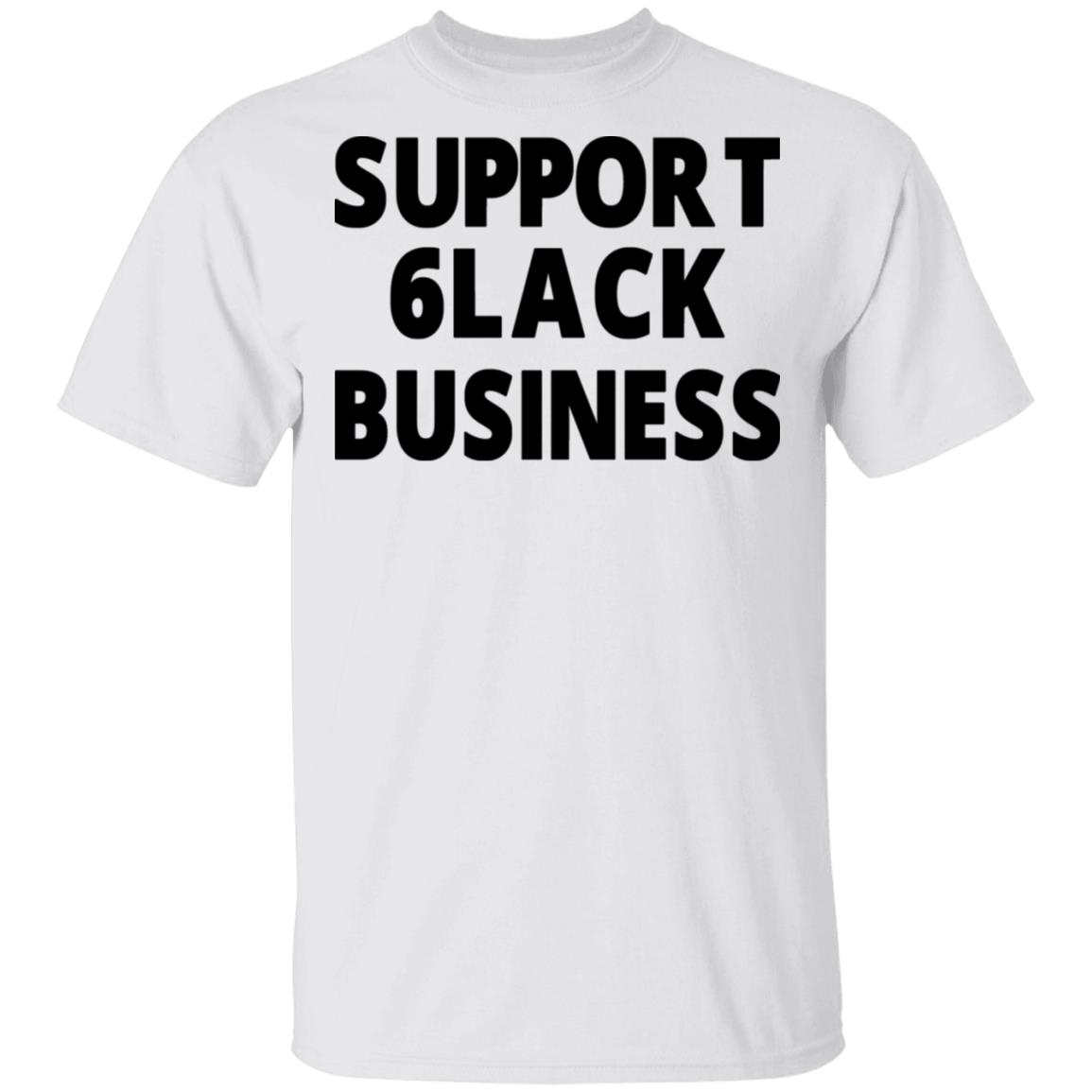 6lack Merch 6LACK Support Tee White 6lack Merch 6LACK Support Tee White