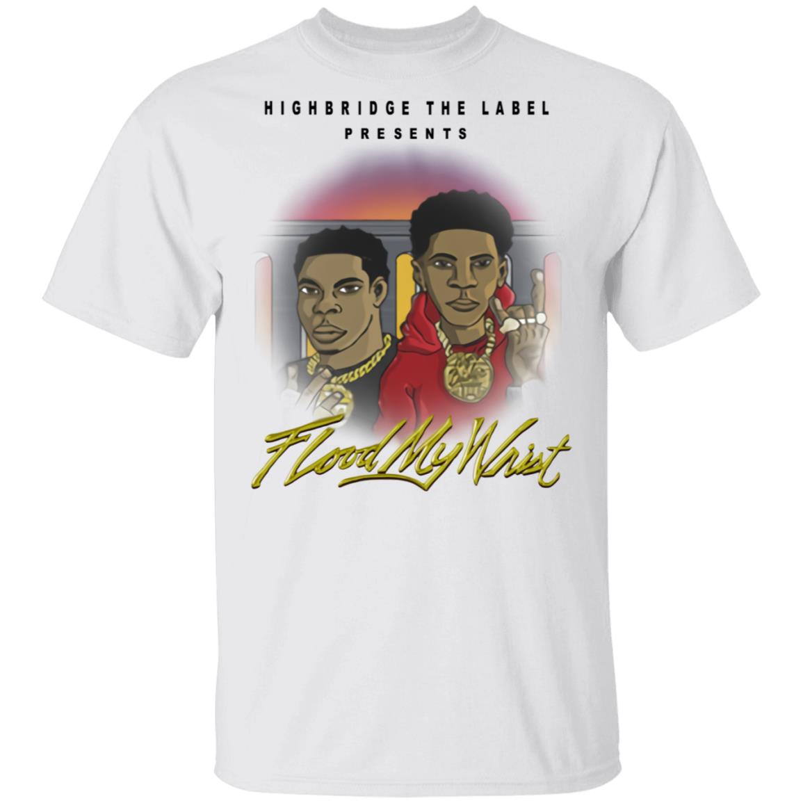 A Boogie Merch A Boogie Wit Da Hoodie Flood My Wrist White T-Shirt A Boogie Merch A Boogie Wit Da Hoodie Flood My Wrist White T-Shirt