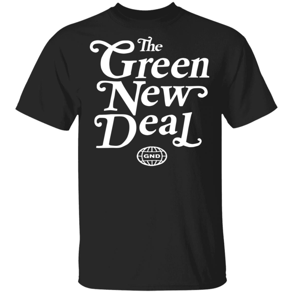 AOC Merch Black Green New Deal Tee Unisex AOC Merch Black Green New Deal Tee Unisex