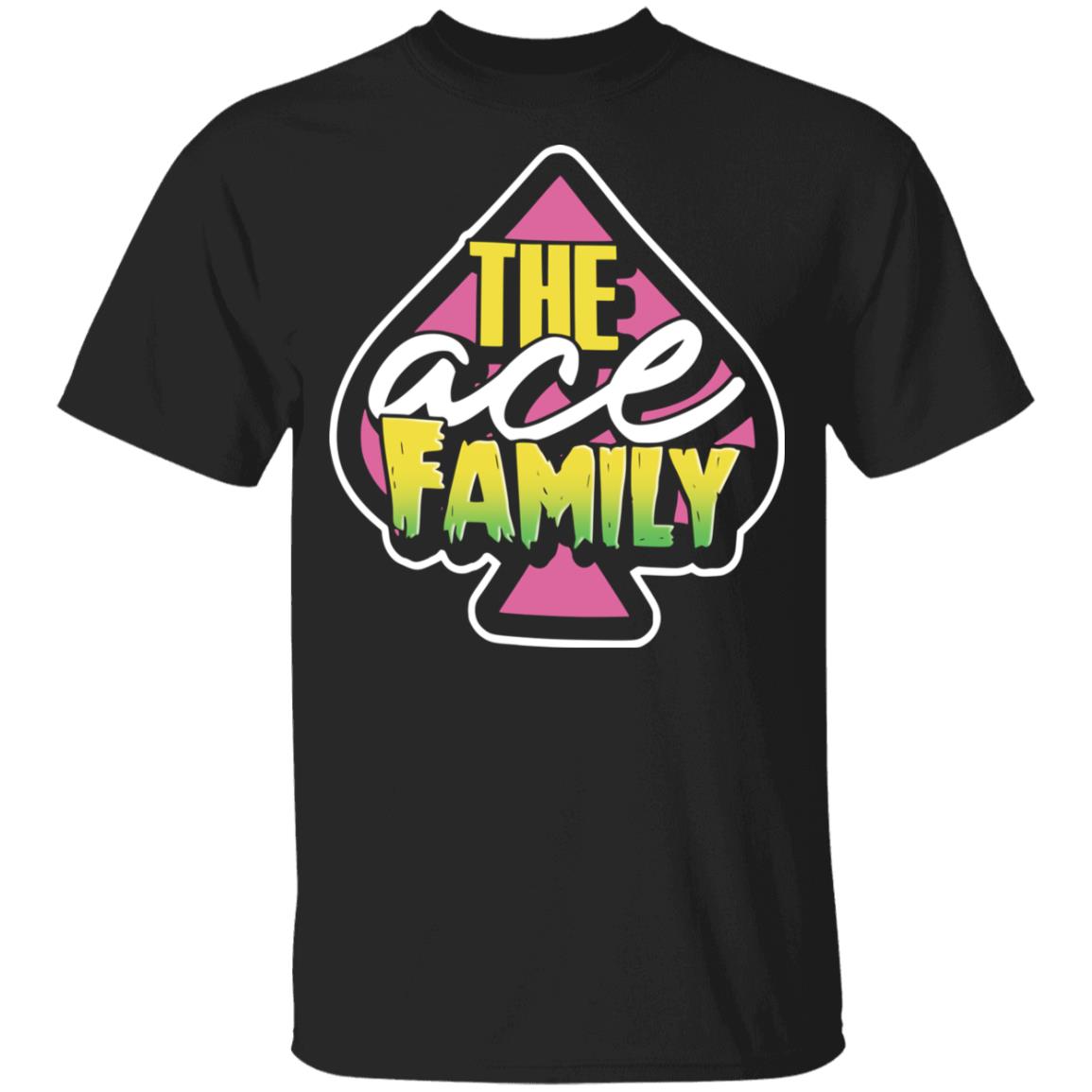 Ace Family Merch Black Ace Family Pink Spade Youth TShirt Ace Family Merch Black Ace Family Pink Spade Youth TShirt
