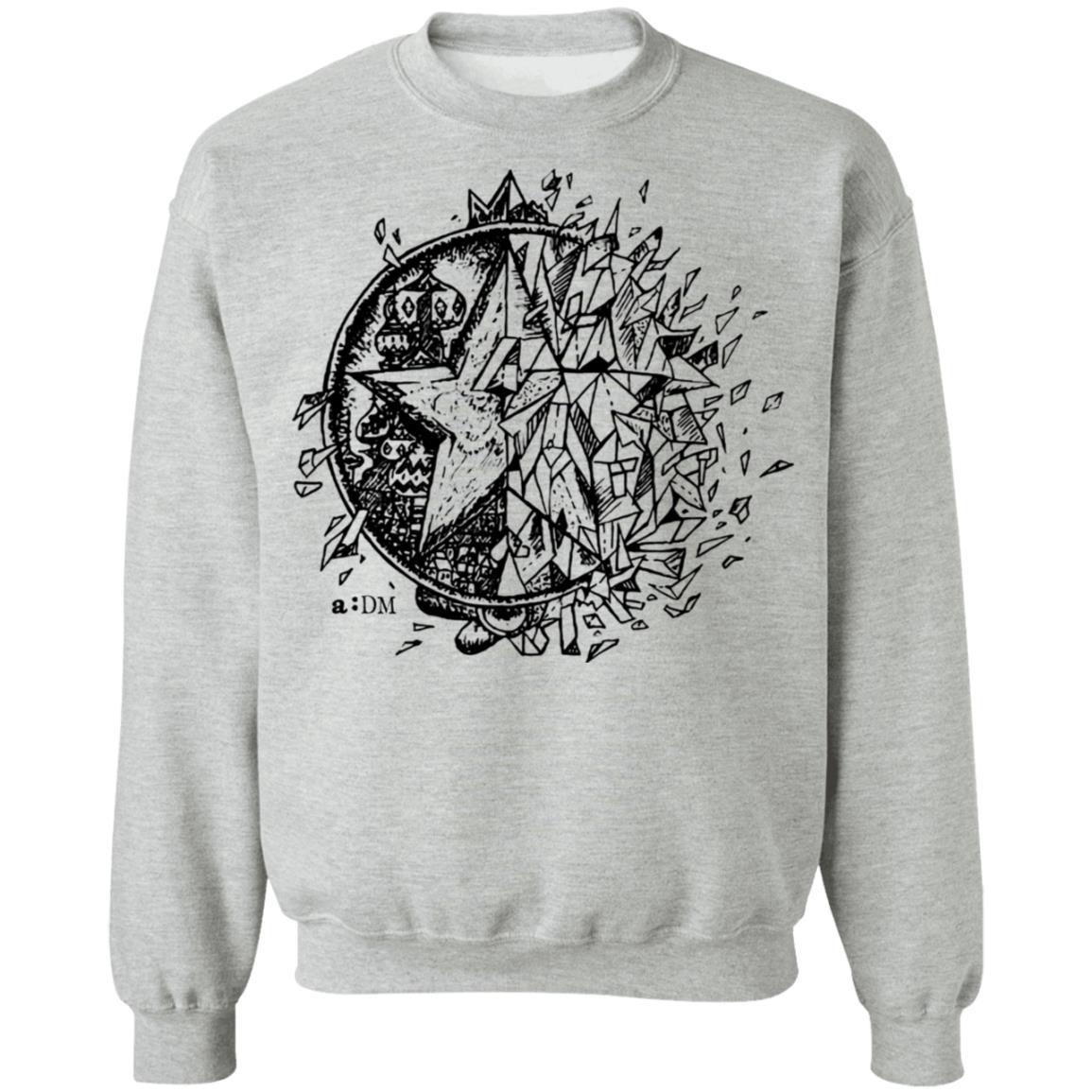 Adam McArthur Merch aDM Fractured Crewneck Adam McArthur Merch aDM Fractured Crewneck