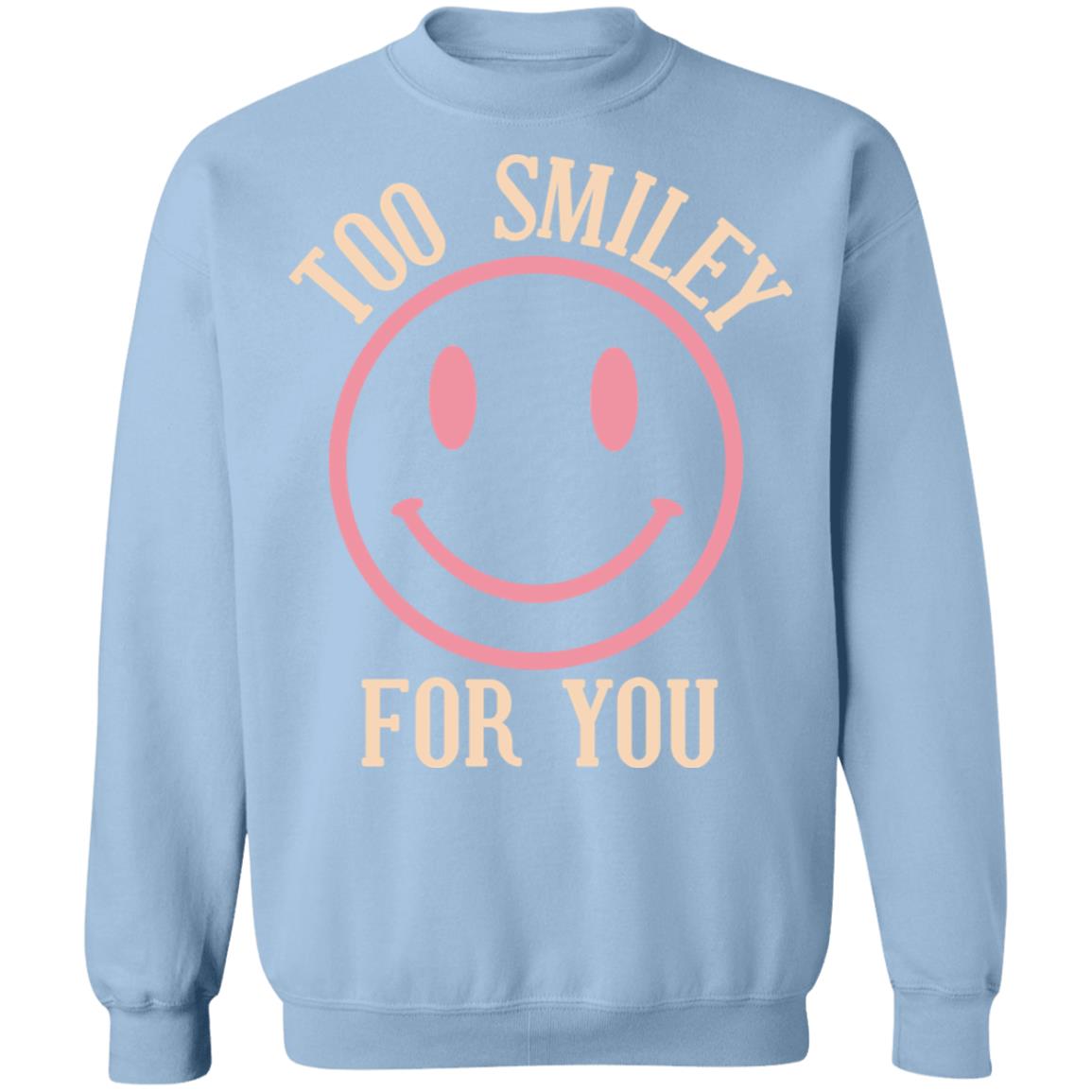Addison Rae Merch Too Smiley For You Green Crewneck Addison Rae Merch Too Smiley For You Green Crewneck