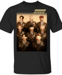 Ateez Official Merch Treasure Mens Black Tee Ateez Official Merch Treasure Mens Black Tee